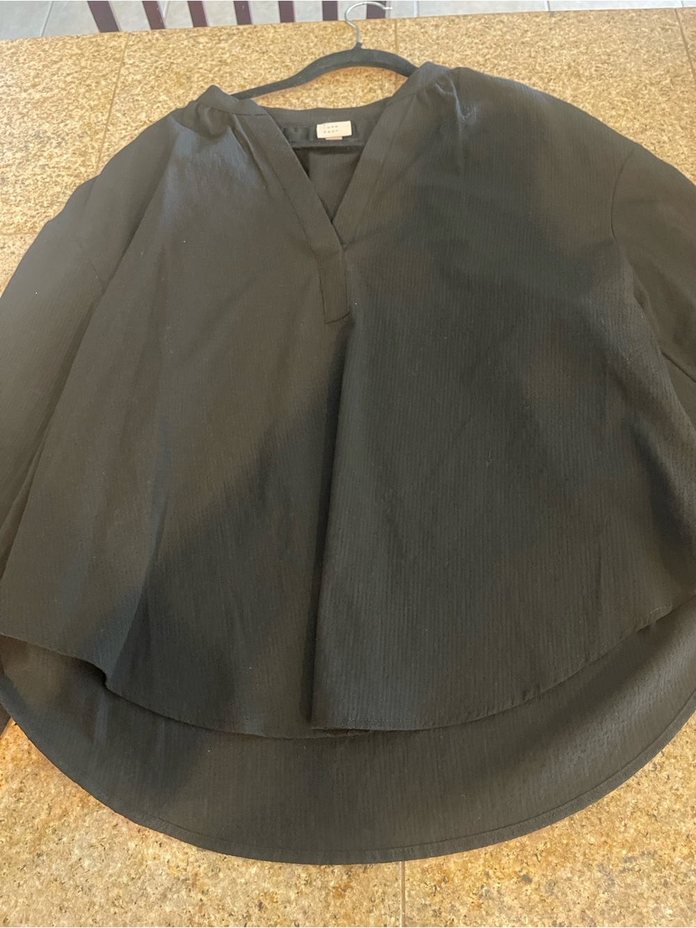 a new day Black High-Low Layered Skirt